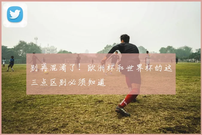 别再混淆了！欧洲杯和世界杯的这三点区别必须知道